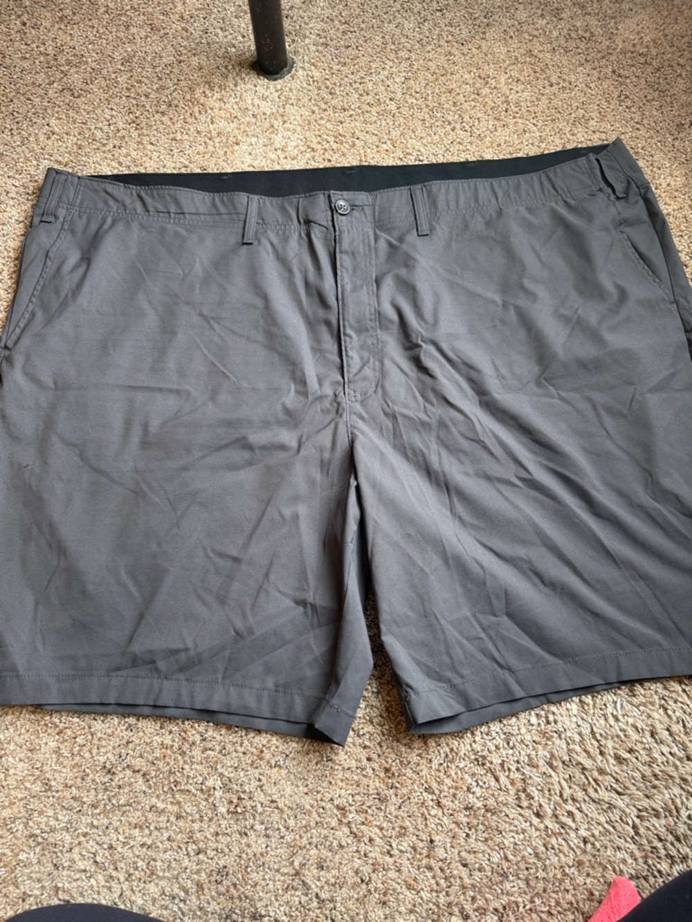 The Foundry Supply Co. Men's Charcoal Flat-Front Performance Shorts